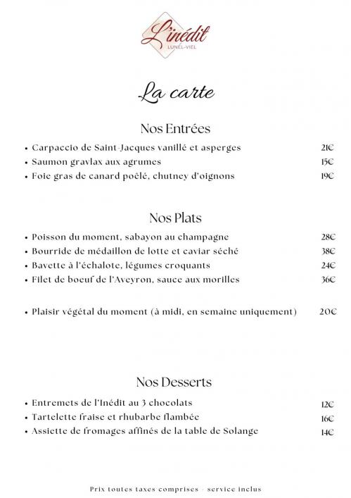 La carte avril